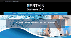 Desktop Screenshot of certainwaterservice.com